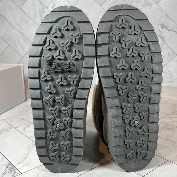 NWT Olivia Miller Womens Gray Boot Bootie OMP-2555 JOYCE faux Fur 8M - Picture 9 of 9